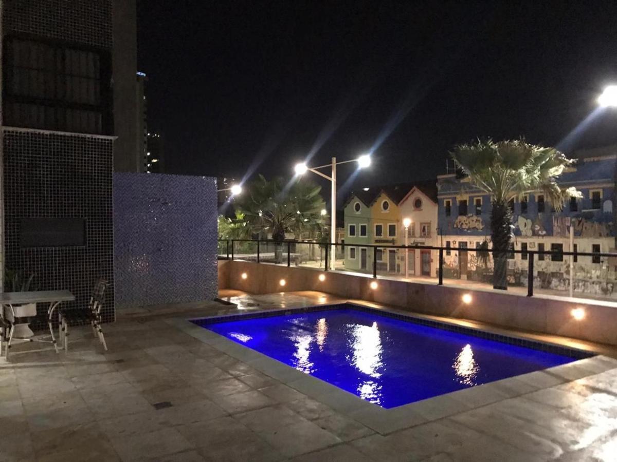 804 Lindo Flat Mobiliado Com Vista Lateral Mar Na Praia De Iracema Lejlighed Fortaleza  Eksteriør billede